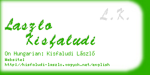 laszlo kisfaludi business card
