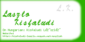 laszlo kisfaludi business card